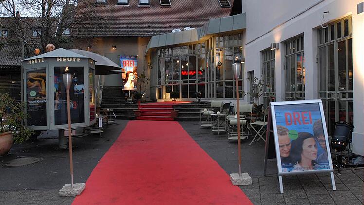 Filmpremiere Manhattan Erlangen mit Tom Tykwer (links) Eliza Coburger,Peter ZwingmannFoto:Bernd Böhner