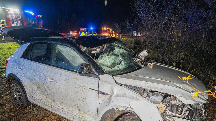 Schwerer Unfall mit drei Verletzten auf der A73 bei Bamberg