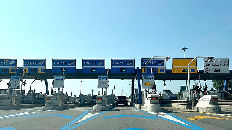 Mautstelle auf italienischer Autobahn