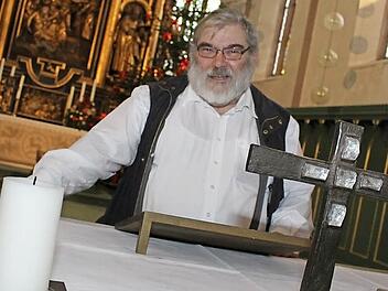 Traugott Burmann in gewohnter Umgebung: Die Petrikirche in Kulmbach war über 20 Jahre sein zweites Zuhause.  Foto: Lisa Kieslinger