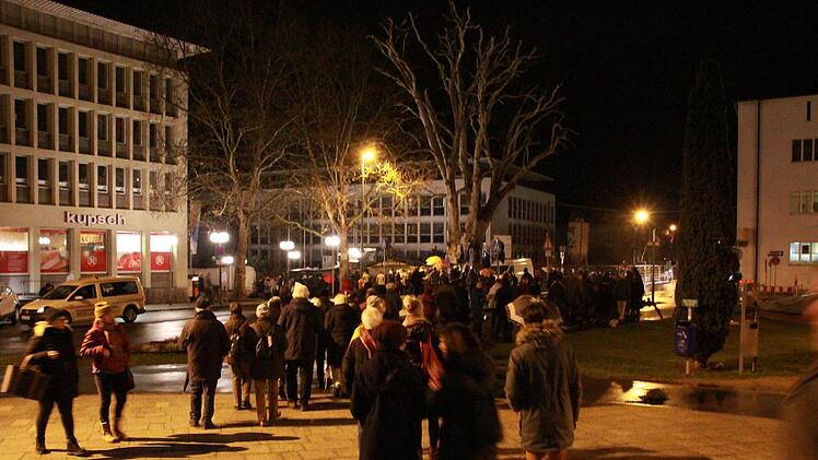 Lichterkette in Bad Kissingen. Foto: Johannes Schlereth