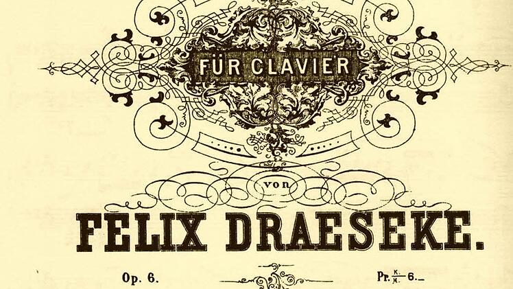 Titelblatt von Draesekes Klaviersonate op. 6