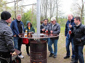 Das schlechte Wetter hielt die Besucher nicht ab. Foto: Johanna Blum
