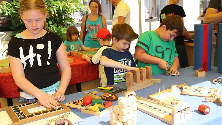Der Lichtenfelser Marktplatz wurde zum Kinderparadies.