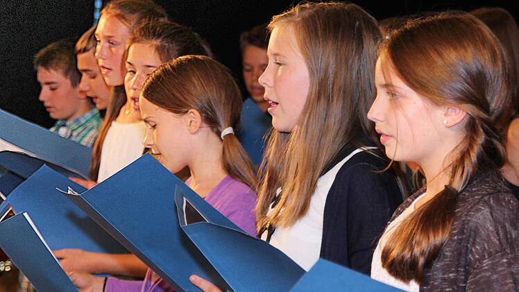 Die Schüler des Philipp-Schönborn-Gymnasiums Münnerstadt begeisterten bei ihrem Sommerkonzert mit Musik und Gesang. Foto: Dieter Britz