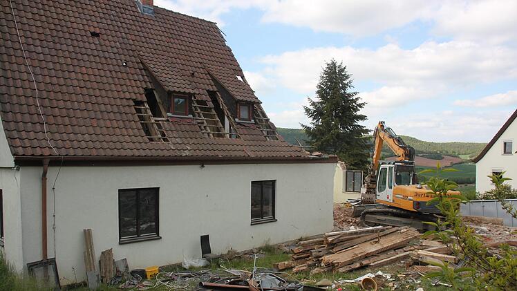 Abriss am Wurmerich in Nüdlingen. Foto: Kerstin Väth