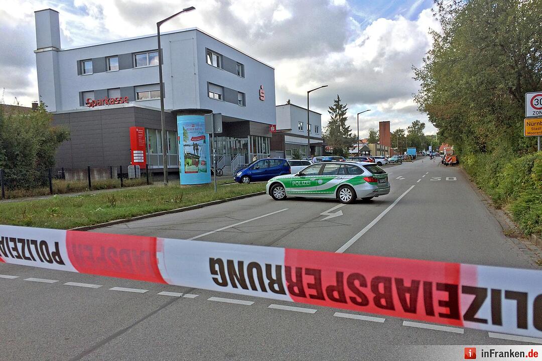 Bankraub auf Sparkasse in Nürnberg
