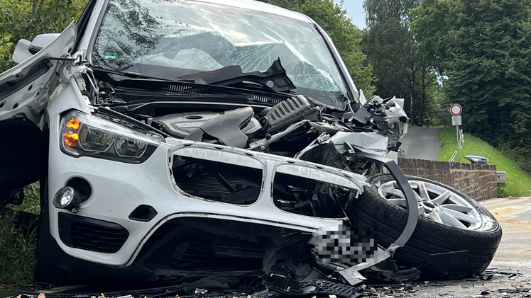 Fahrer nach frontaler Kollision schwer verletzt