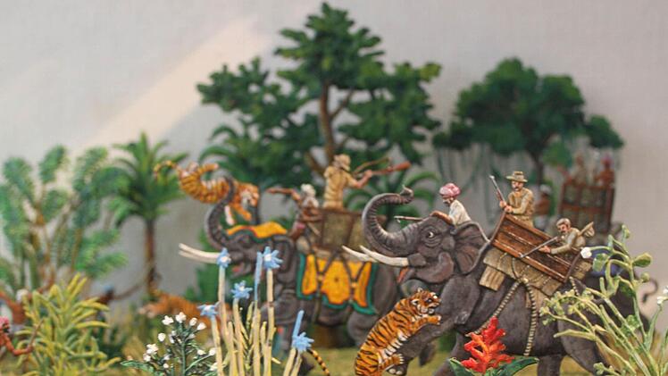 Elefanten kommen in vielen Jagdszenen vor. Foto: Sonja Adam