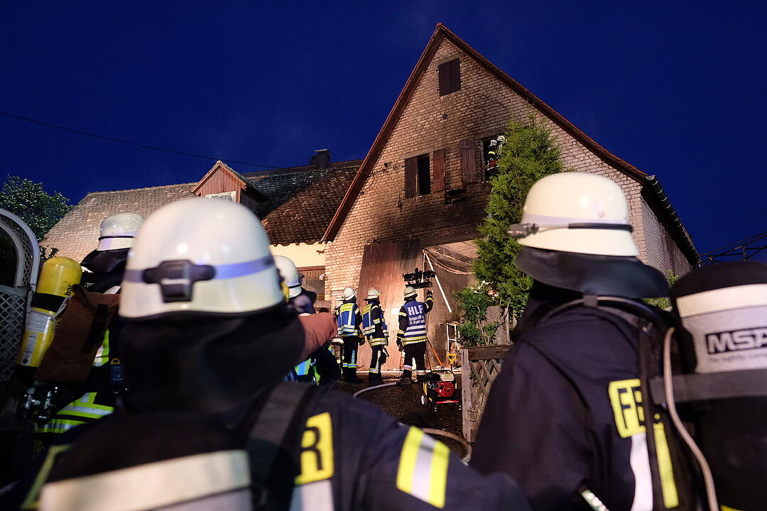Ein Verletzter bei Brand im Nürnberger Land