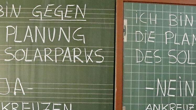 Auf der Schultafel wurde die Fragestellung erläutert.