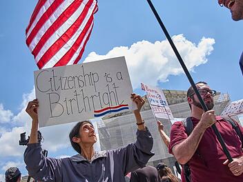Demonstration vor dem Supreme Court
