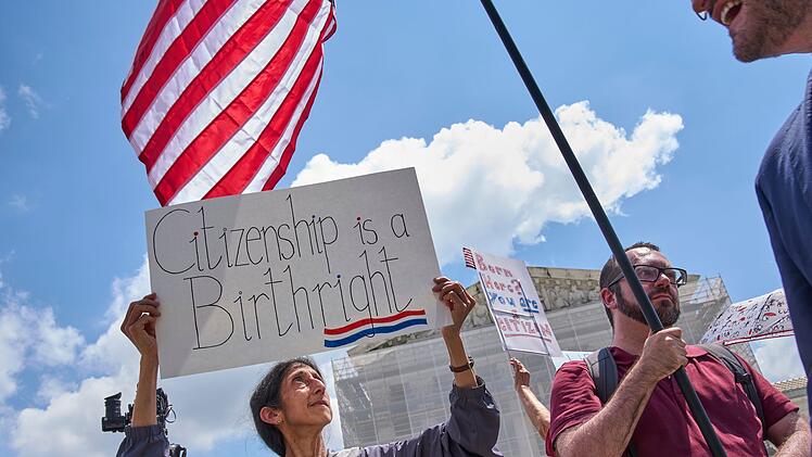 Demonstration vor dem Supreme Court