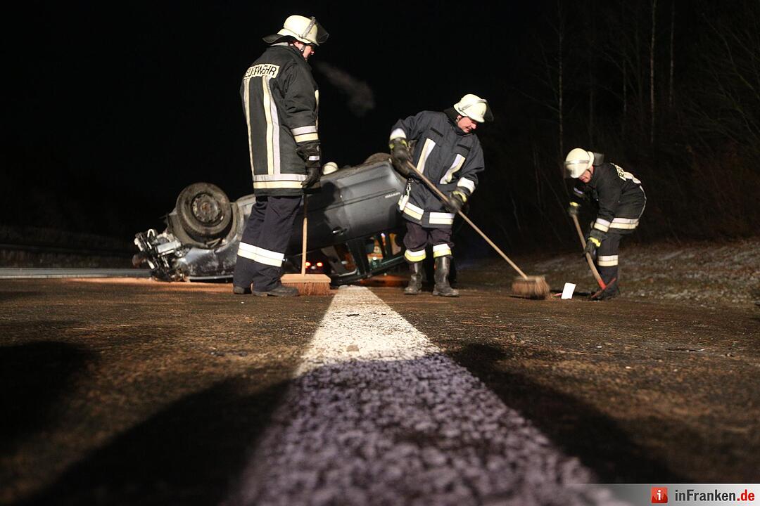 Schwerer Unfall auf der A70