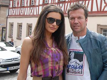 "Loddar" Matthäus - hier mit seiner Ex Joanna - wäre Franke und frei, um den Trainerjob beim 1. FC Nürnberg zu übernehmen. Foto: Bernhard Panzer