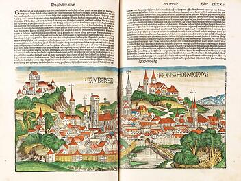 Ansicht Bamberg, wie sie in Hartmann Schedels Weltchronik Eingang fand.  Foto: Ketterer Kunst