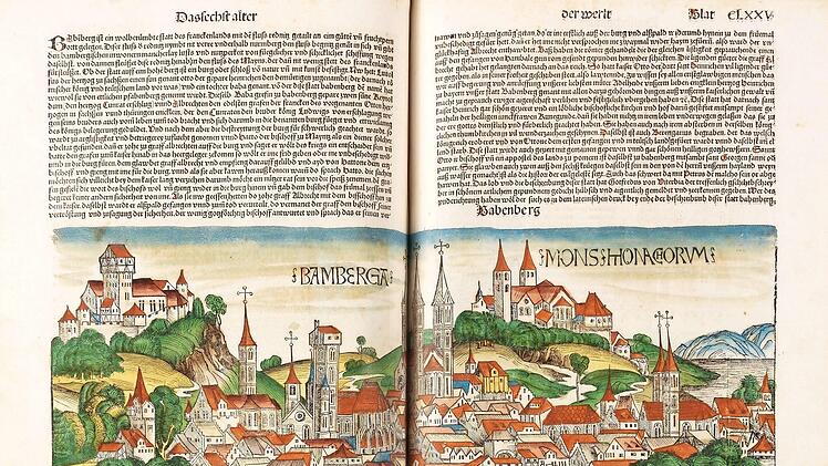 Ansicht Bamberg, wie sie in Hartmann Schedels Weltchronik Eingang fand.  Foto: Ketterer Kunst