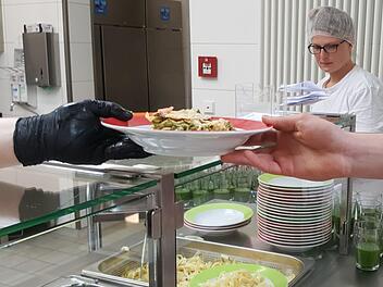 Ausgerechnet am vorgesehenen Pizza-Tag gab es Spinat-Gerichte! Foto: Sabine Christofzik