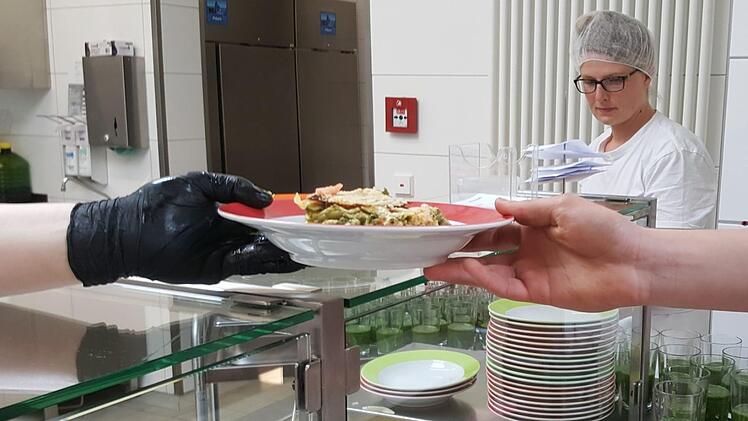 Ausgerechnet am vorgesehenen Pizza-Tag gab es Spinat-Gerichte! Foto: Sabine Christofzik