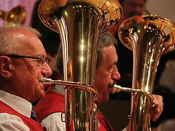 Auftritt der Blaskapelle Diebach beim Benefizkonzert in der Musikakademie  Foto: Gerd Schaar