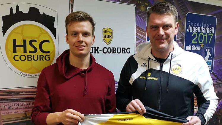 Felix Spross (links)  und HSC-GmbH-Geschäftsführer Michael Häfner.Dietrich Mai