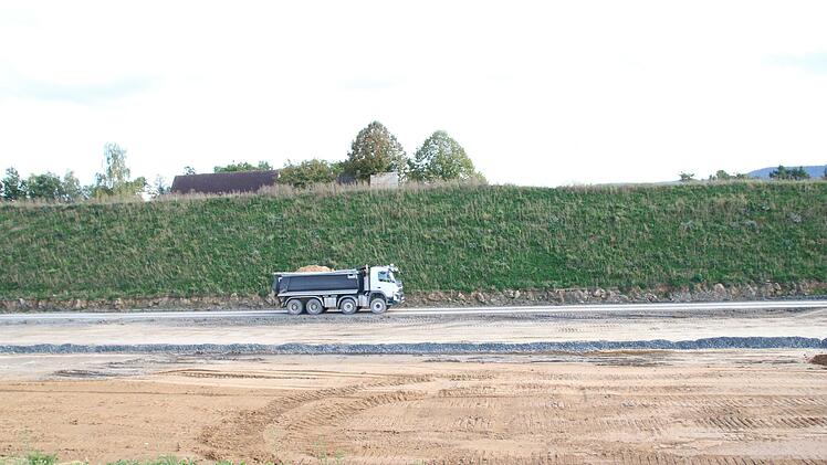 Großbaustelle: Bei Thurnau wird die A 70 verlegt. Foto: Jürgen Gärtner