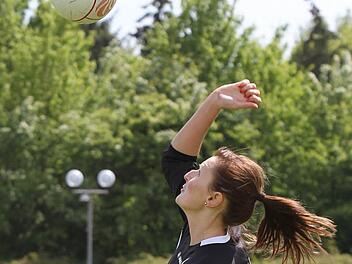 ATS-Schlagfrau Olga Blehm führte ihr Team zu einem 3:1-Sieg gegen den TSV Karlsdorf. Foto: Archiv