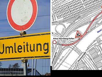 Verkehrsbehinderungen in Nürnberg erwartet: Bauarbeiten am Frankenschnellweg/Südwesttangente Verkehrsbehinderungen in Nürnberg erwartet: Bauarbeiten am Frankenschnellweg/Südwesttangente