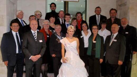Das offizielle Erinnerungsfoto an das Treffen mit Gauck - allerdings ohne Gauck.