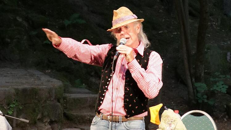 Klaus Karl-Kraus auf der Naturbühne Trebgast. Foto: Klaus Klaschka