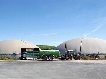 In der Biogasanlage nahe Dietersdorf liegt der Gülleanteil bei 36 Prozent.  Fotos: Andreas Dorsch