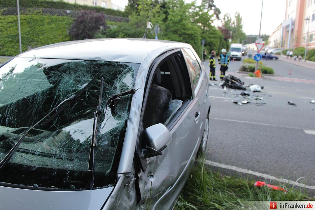 Schwerer Motorradunfall in Feucht