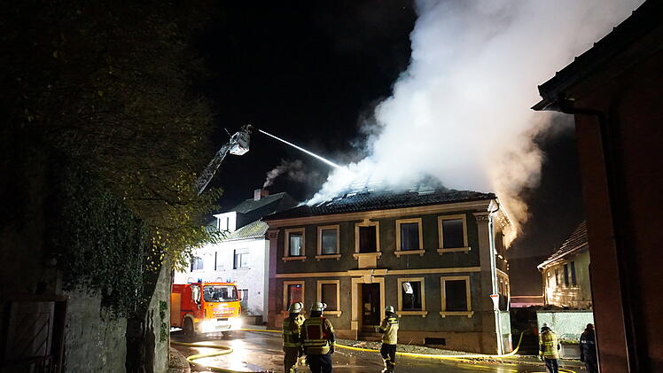 Dachstuhlbrand in Burgkunstadt
