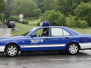 Jederzeit für das THW vor Ort: Ortsbeauftragter Christian Günther, der am Wochenende mit dem THW-Ehrenzeichen in Bronze ausgezeichnet wurde. Unser Bild entstand Anfang Juni in Tretzendorf.  Fotos: sw