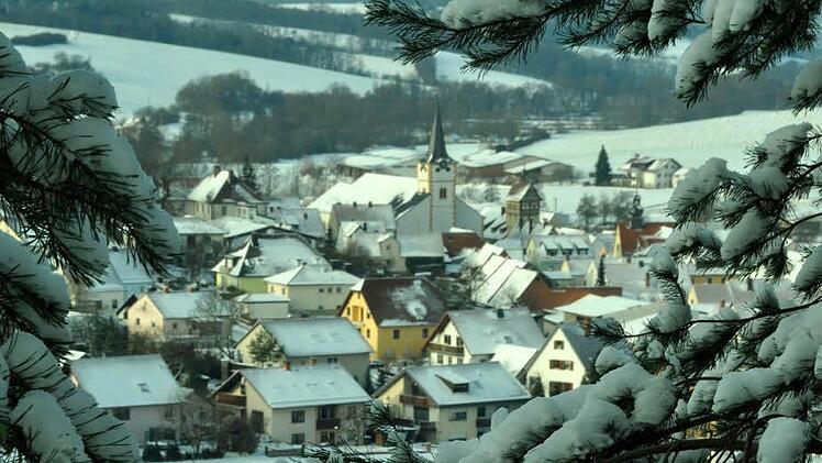 Winter in Nüdlingen  Foto: Arthur Stollberger