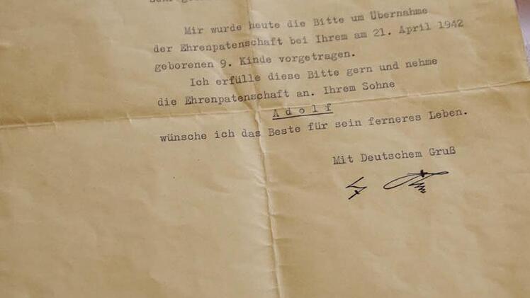 ... und die Urkunde wurden stets aufbewahrt.