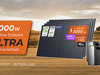 Das EcoFlow STREAM System ermöglicht effiziente Stromerzeugung und -speicherung für private Haushalte zu attraktiven Konditionen bei Solarway.