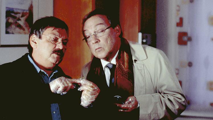 Von 1996 bis 2013 bildeten Wolfgang Winkler (links) und Jaecki Schwarz (Bild aus "Polizeiruf 110: Die Tote aus der Saale, zu sehen am Montag, 17. M&auml;rz, 20.15 Uhr, MDR) ein beliebtes Ermittlerteam.