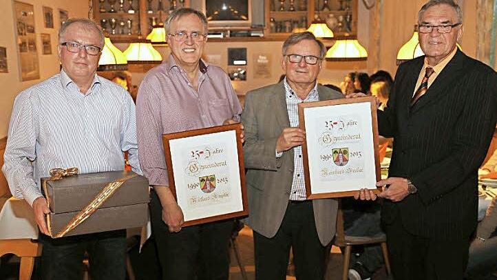 Peter Deckert, Richard Kupfer, Reinhard Seeber und Peter Andexinger (von links)  Foto: Franz Galster