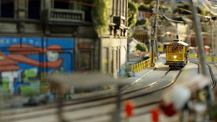 Die Zugstrecken stehen nat&uuml;rlich im Vordergrund der Miniaturwelt.