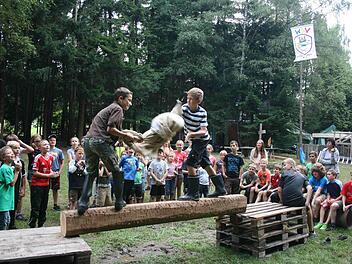 Eine tolle Woche haben die Kinder beim Zeltlager des WSV Oberweißenbrunn auf dem Zeltplatz an der Ziegelhütte verbracht.  Foto: Eckert