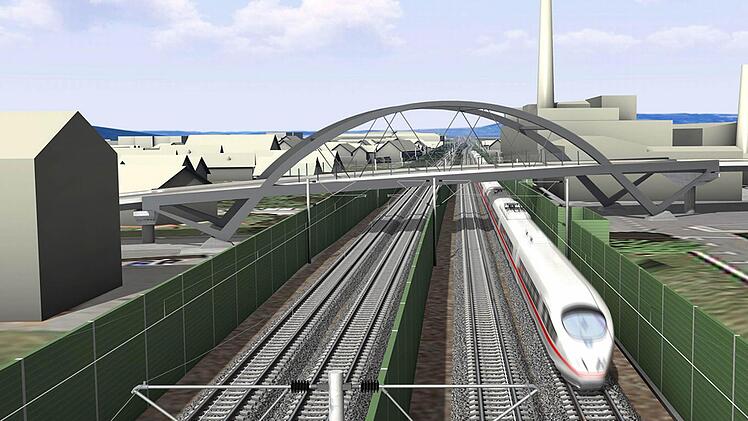 Die neue Piastenbrücke wird frühestens ab 2020 als stützenlose Stabbogenkonstruktion entstehen.  Fotos: 3D-Simulation: DB AG