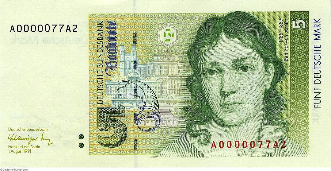 Deutsche Mark - Banknoten ab 1990