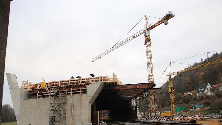 Blick auf die Baustelle bei Untersteinach. Foto: Jürgen Gärtner