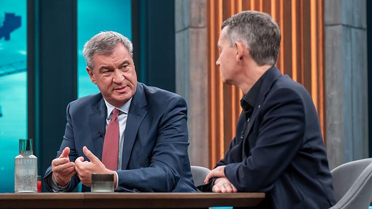 Markus S&ouml;der (links) m&ouml;chte ein drittes Mal bayerischer Ministerpr&auml;sident werden. Unternehmer Christoph Werner spricht sich f&uuml;r eine gesetzliche Begrenzung auf zwei Amtszeiten f&uuml;r alle politischen &Auml;mter aus.