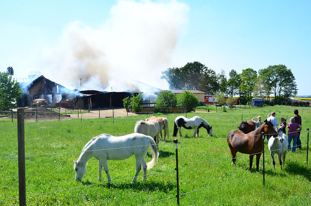 Feuer auf Aussiedlerhof