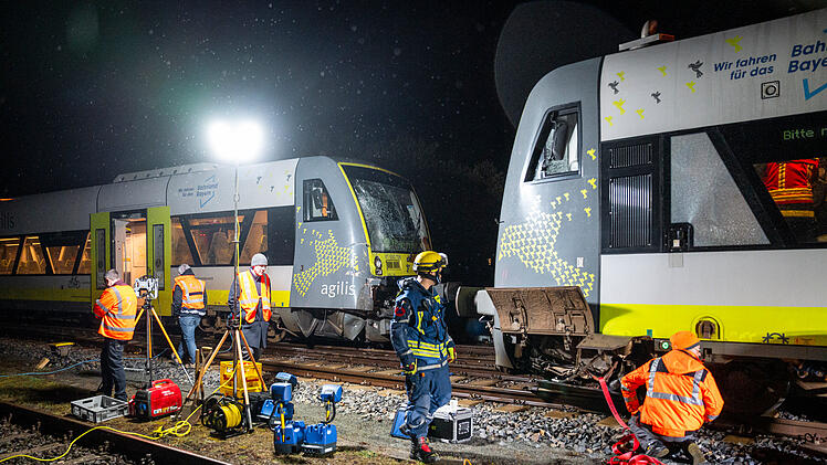 Zugkollision im Hauptbahnhof Bayreuth