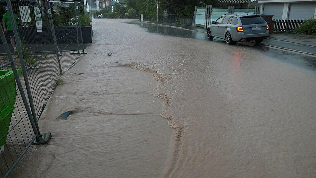 Kräftige Unwetter halten Mittelfranken im Atem