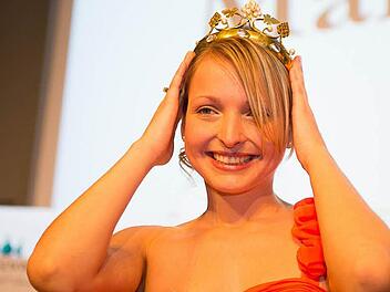 Die neue Fränkische Weinkönigin Marion Wunderlich. Foto: Tobias Köpplinger
