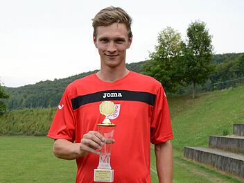 Verdiente sich mit 40 Treffern den Torjäger-Pokal der Saale-Zeitung: Patrick Schmähling vom SC Diebach. Foto: Jürgen Schmitt